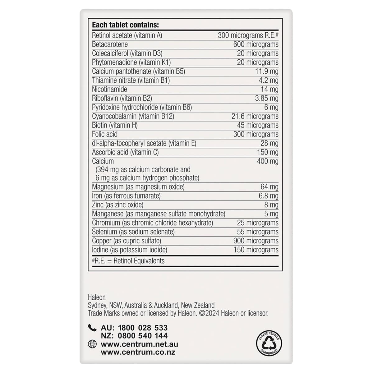 Thumbnail Centrum for Women 60 Tablets