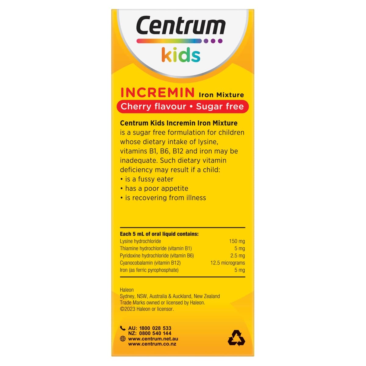 Thumbnail Centrum Kids Incremin Iron Mixture 200ml