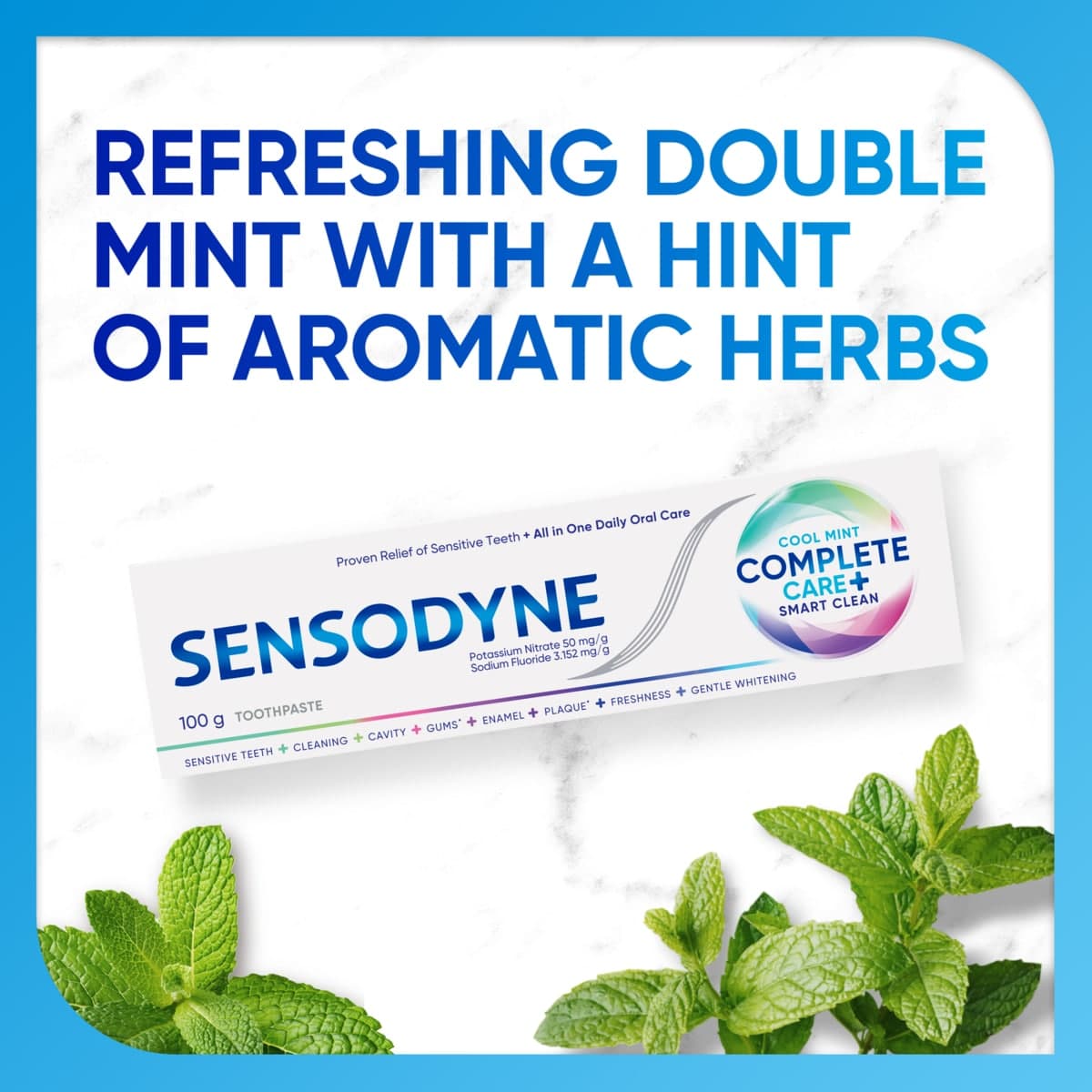 Thumbnail Sensodyne Complete Care + Smart Clean Toothpaste Cool Mint 100g