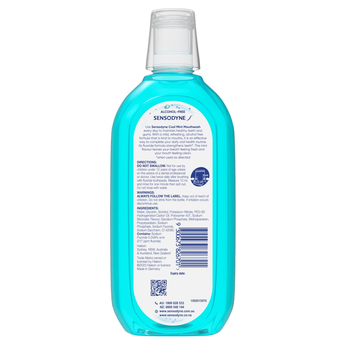 Thumbnail Sensodyne Alcohol Free Mouthwash Cool Mint 500ml