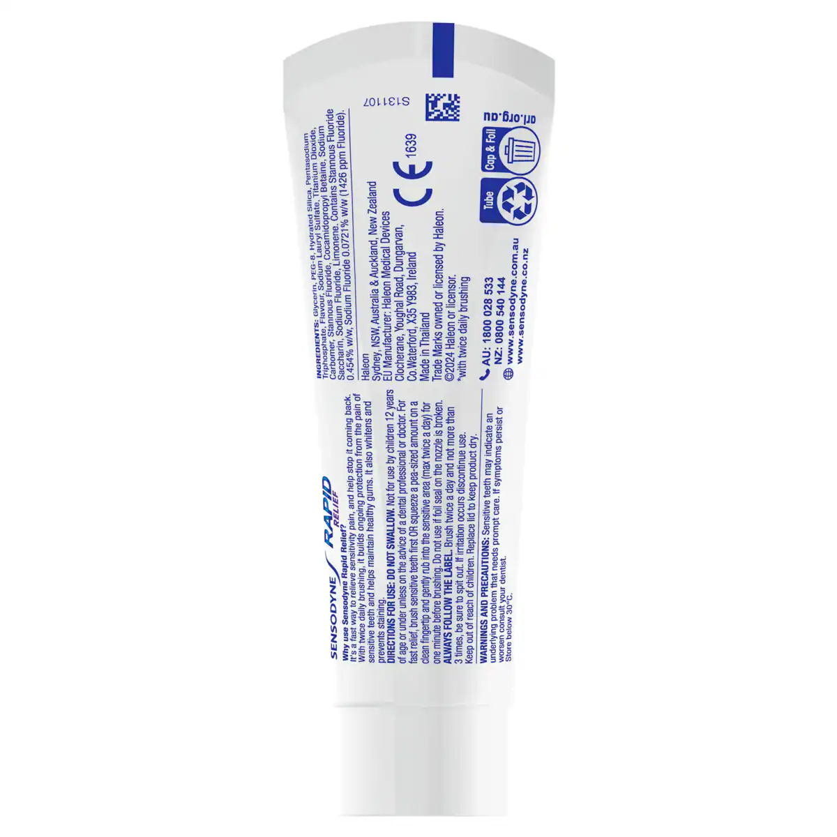 Thumbnail Sensodyne Rapid Relief Toothpaste 100g