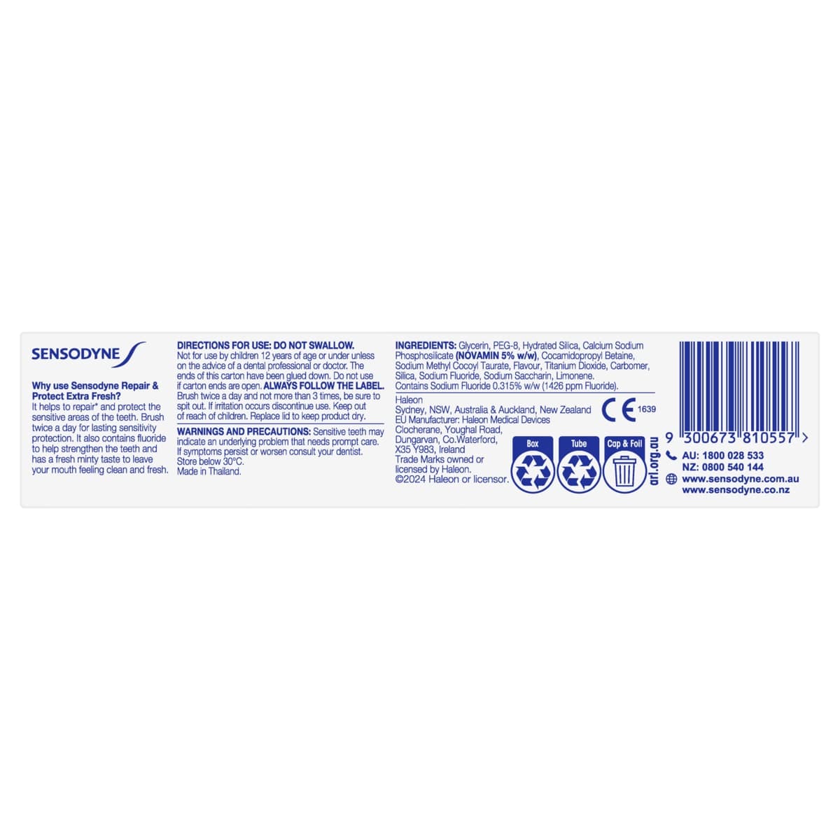 Thumbnail Sensodyne Repair & Protect Toothpaste Extra Fresh 100g