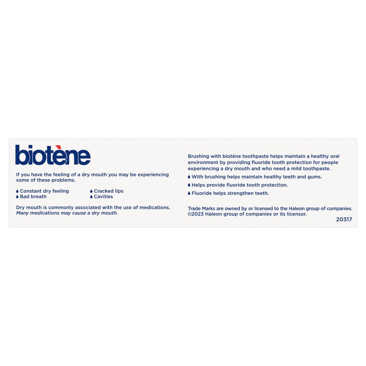 Thumbnail Biotene Dry Mouth Relief Fluoride Toothpaste Fresh Mint 120g