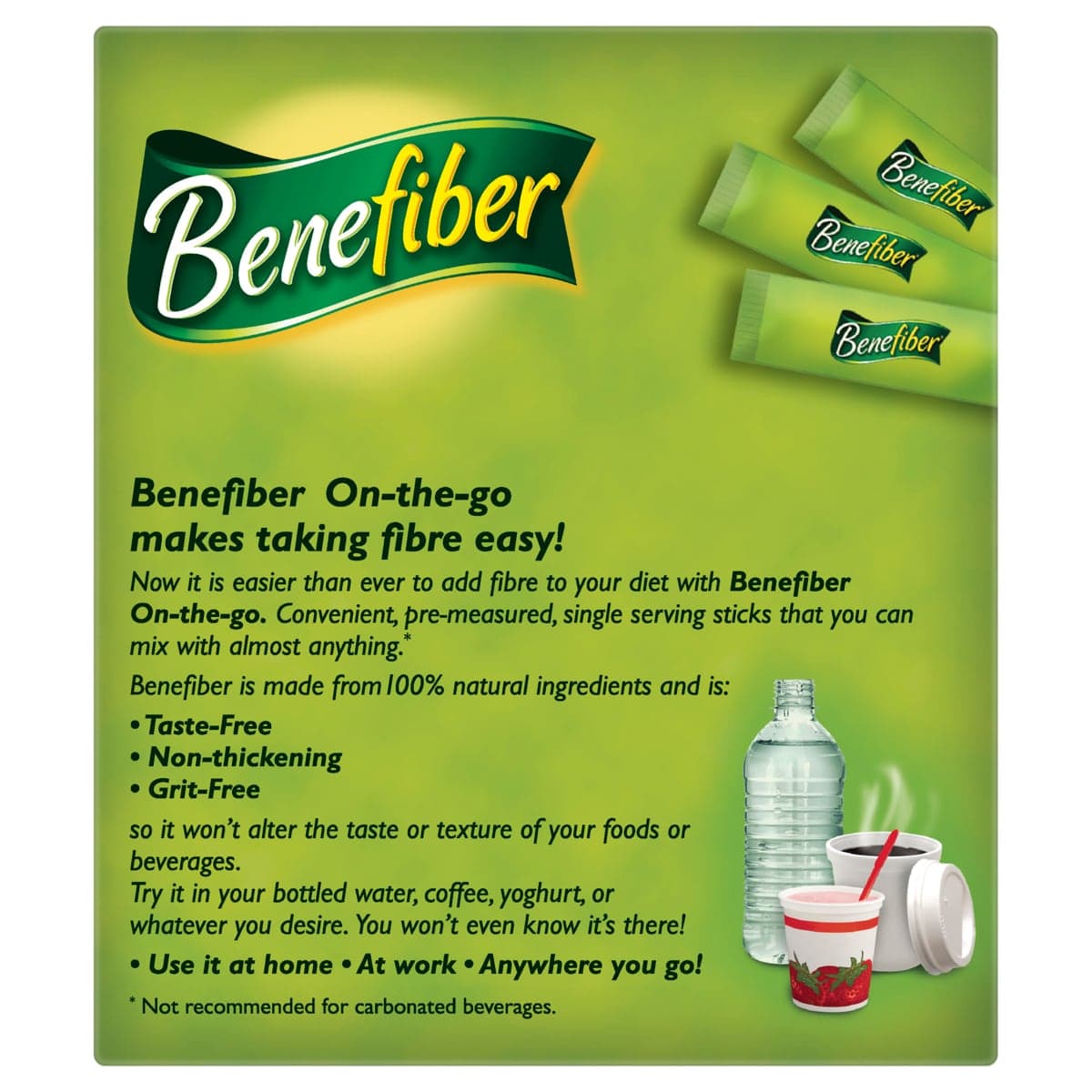 Thumbnail Benefiber Natural Soluble Fibre on the Go Sticks 3.5g x 28 Serves