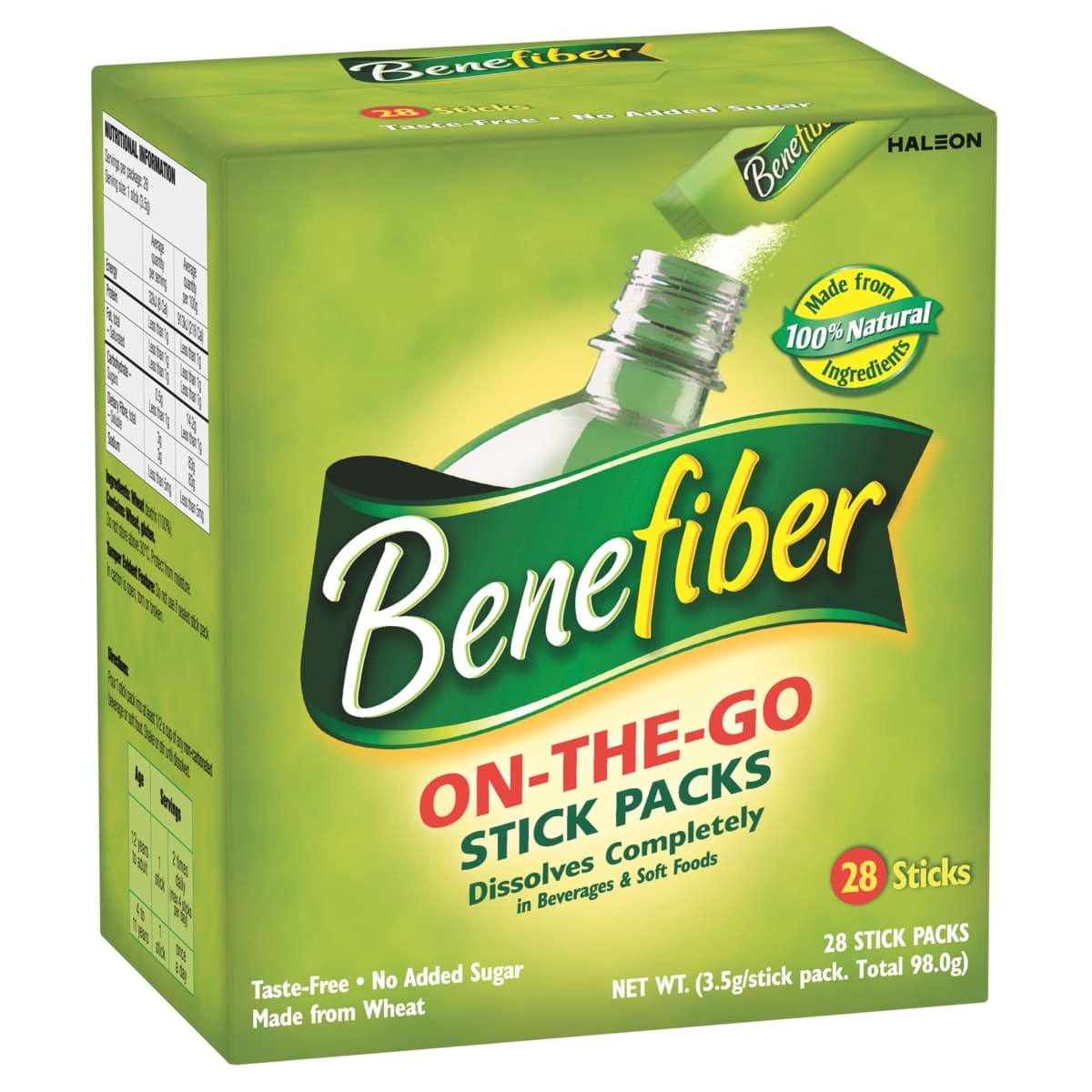 Thumbnail Benefiber Natural Soluble Fibre on the Go Sticks 3.5g x 28 Serves