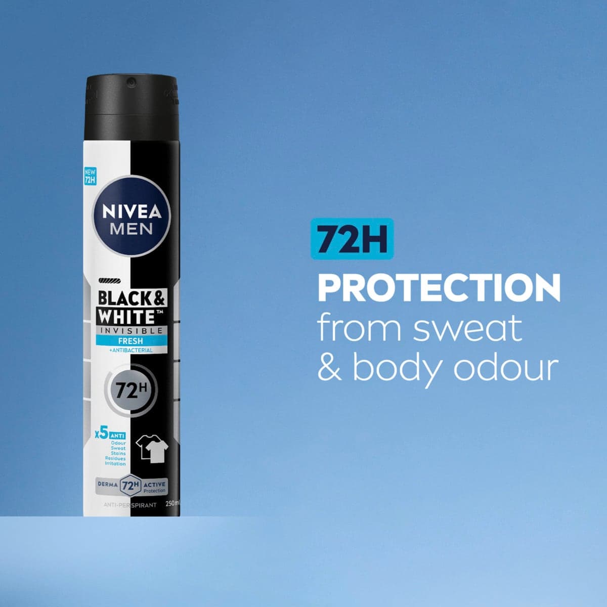 Thumbnail Nivea Men Invisible Black & White Anti-Perspirant Deodorant Spray Fresh 250ml