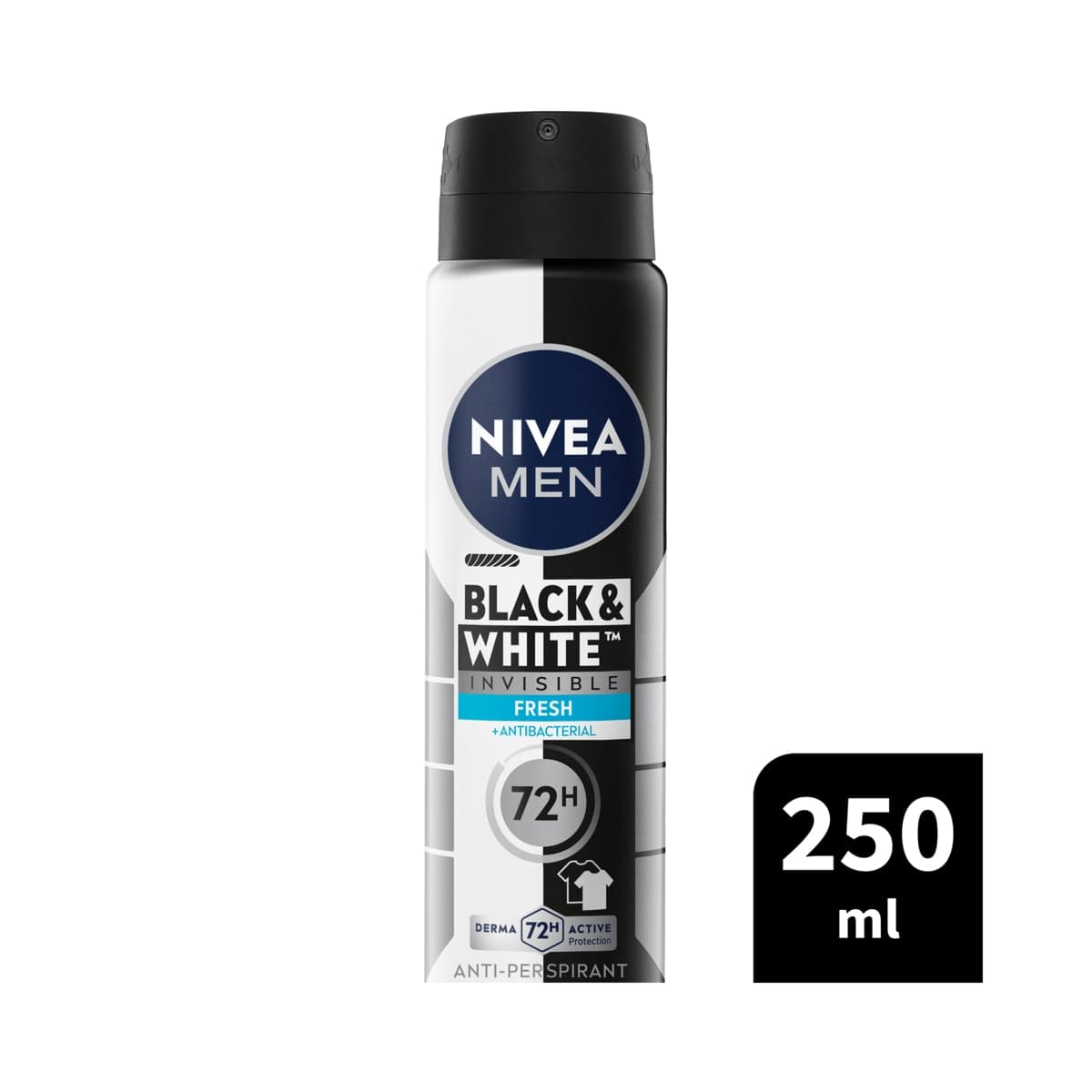 Thumbnail Nivea Men Invisible Black & White Anti-Perspirant Deodorant Spray Fresh 250ml
