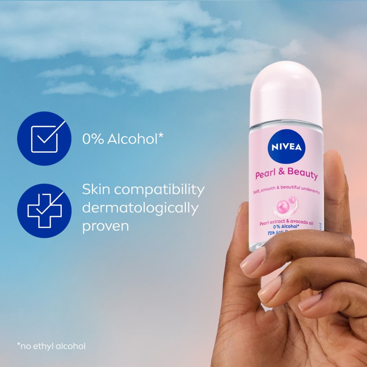 Thumbnail Nivea Pearl & Beauty Roll-on Deodorant 50ml