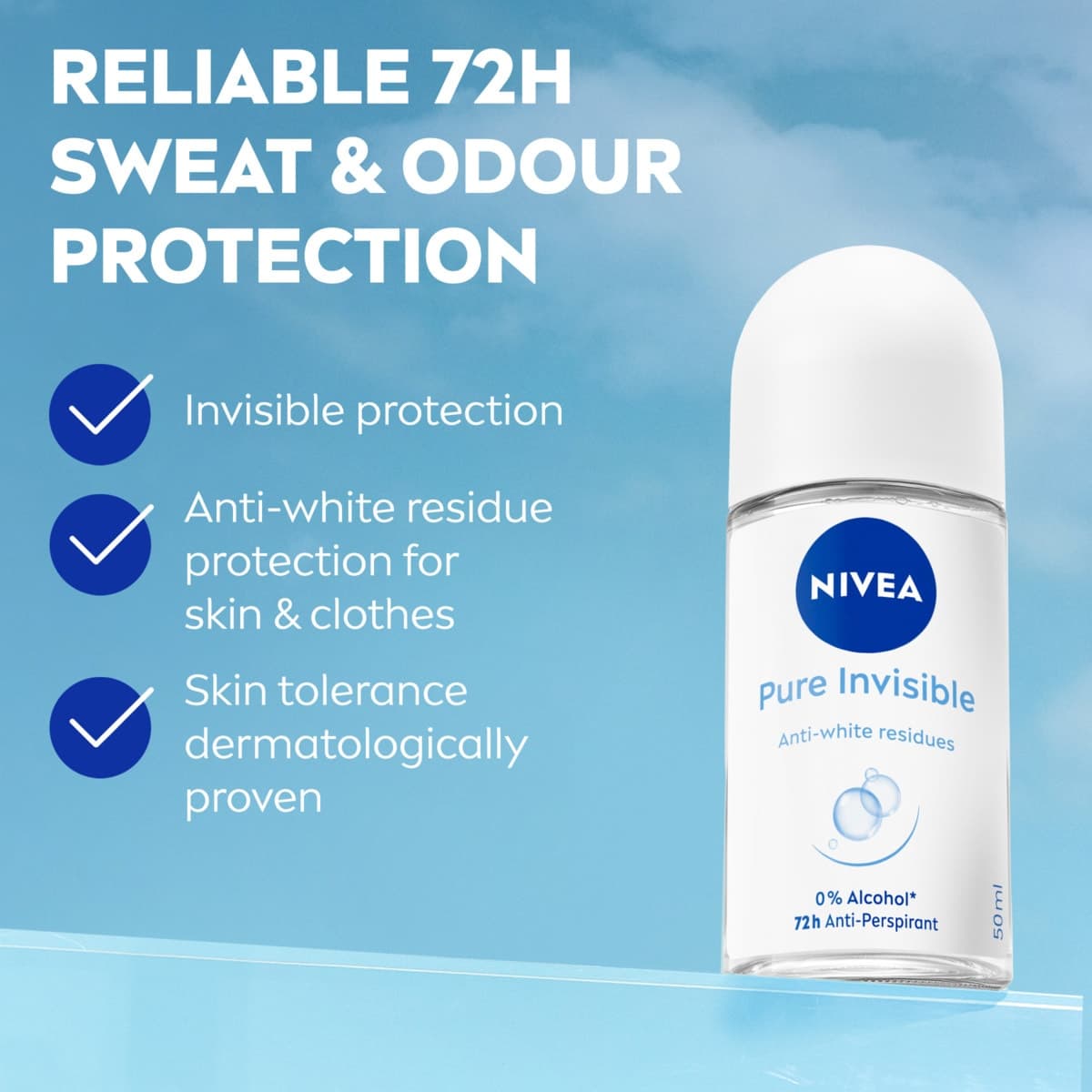 Thumbnail Nivea Pure Invisible Roll-on Deodorant 50ml