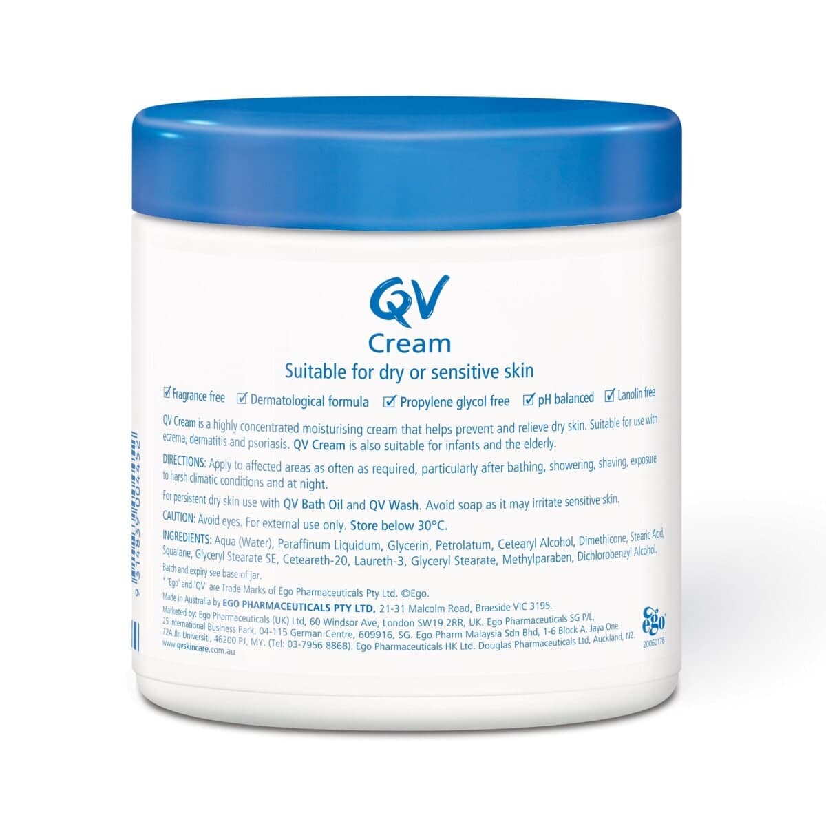 Thumbnail Ego QV Cream 500g Jar