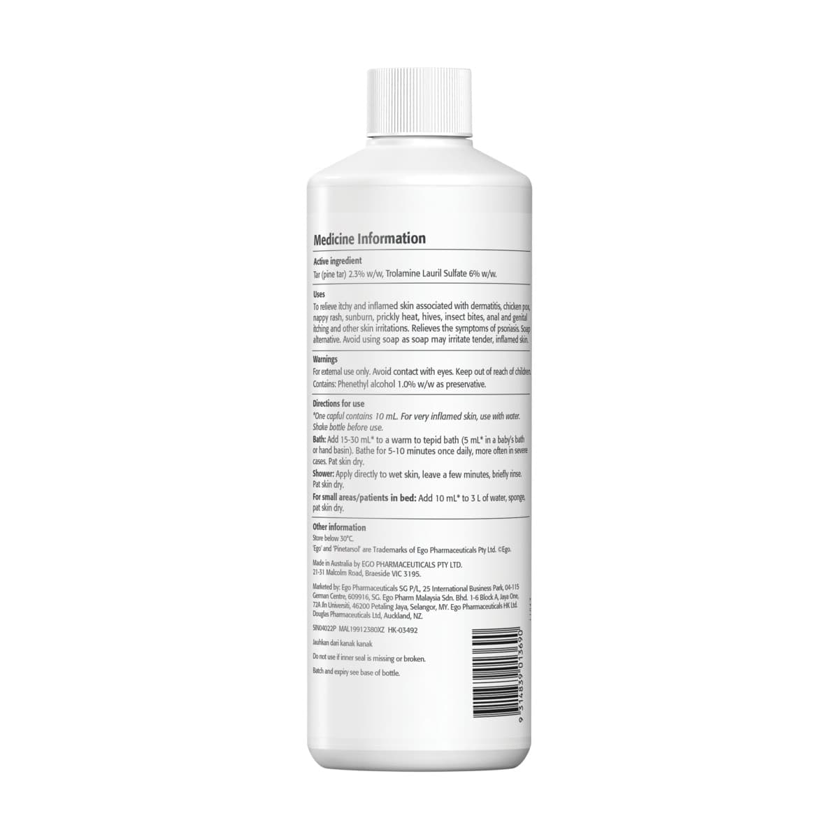 Thumbnail Ego Pinetarsol Solution 500ml