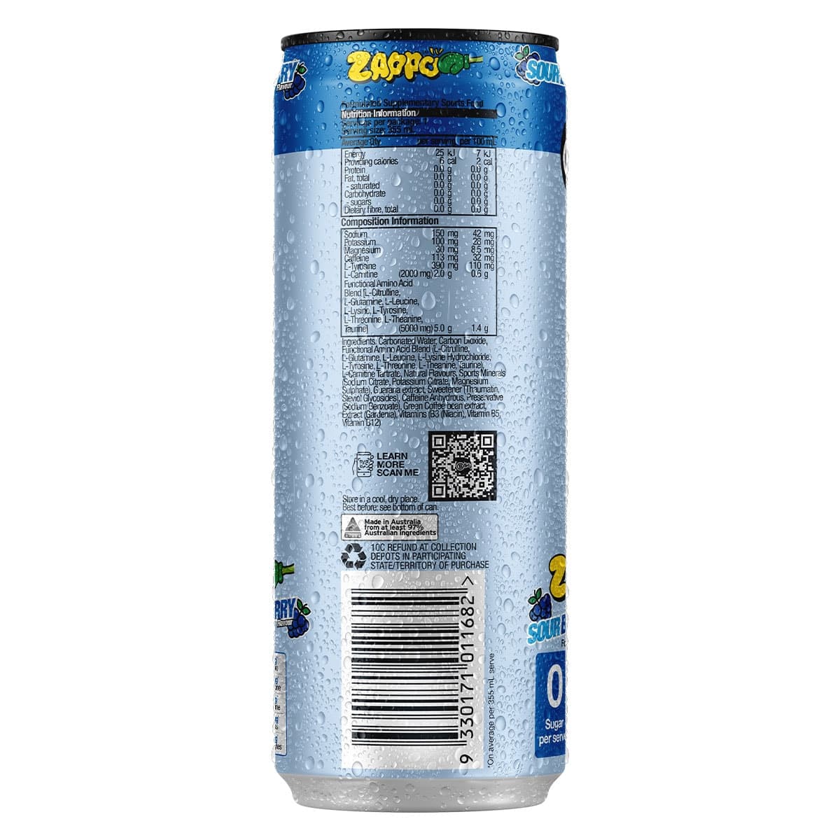 Thumbnail BSc Energy Shred + Hydration Zappo Sour Blue Raspberry 355ml