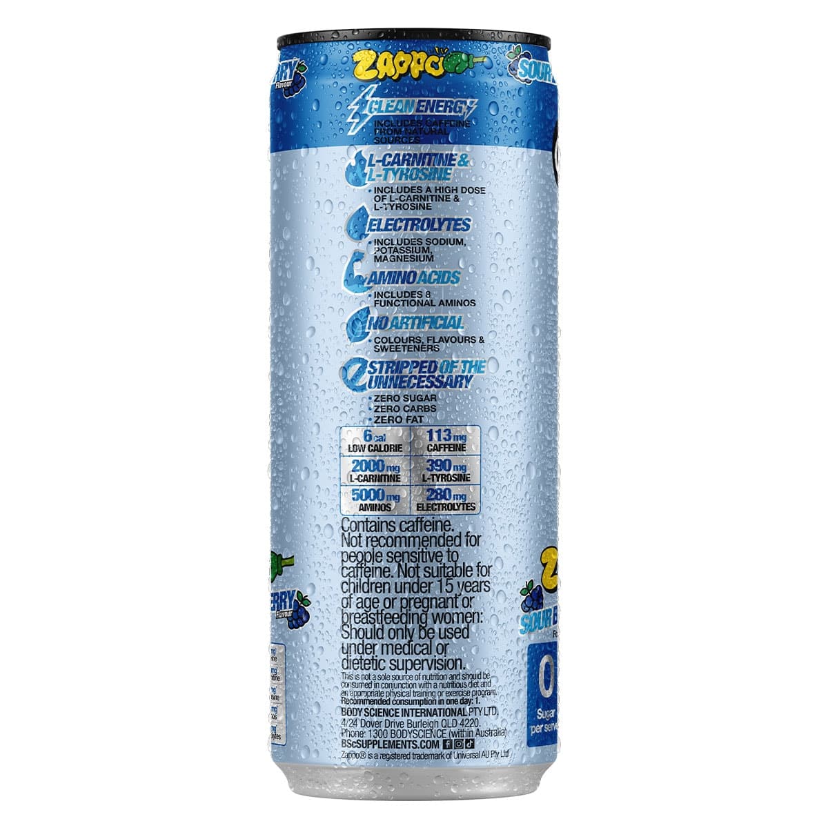 Thumbnail BSc Energy Shred + Hydration Zappo Sour Blue Raspberry 355ml