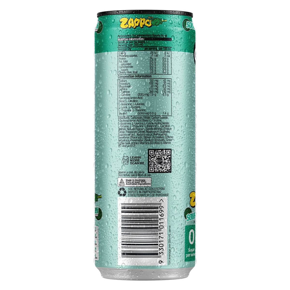 Thumbnail BSc Energy Shred + Hydration Zappo Sour Watermelon 355ml