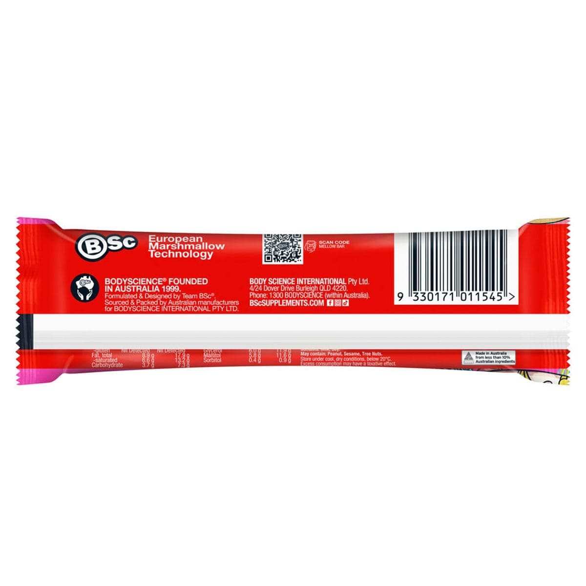 Thumbnail BSc High Protein Mellow Bar Strawberry 12 x 50g