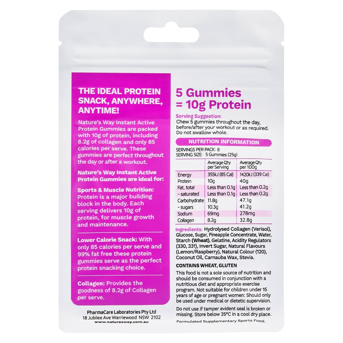 Thumbnail Nature's Way Instant Active Protein Gummies Berry Citrus 40 Pack