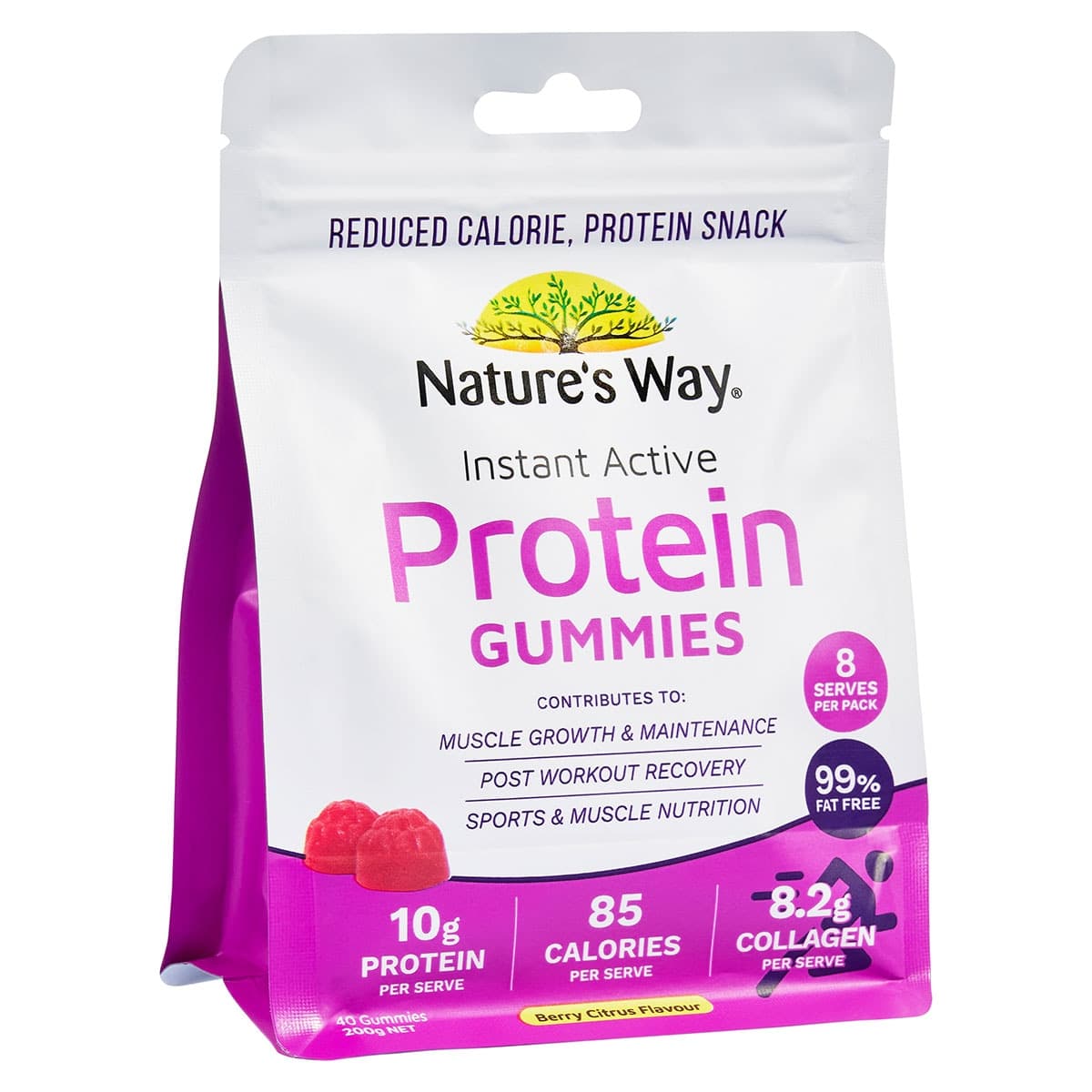 Thumbnail Nature's Way Instant Active Protein Gummies Berry Citrus 40 Pack