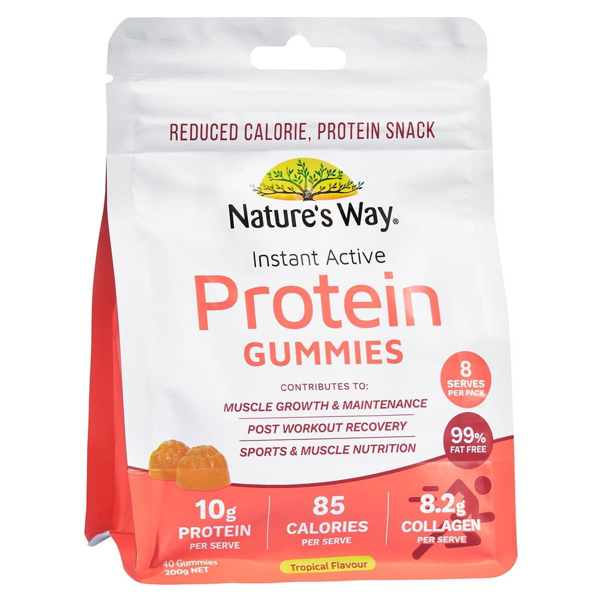 Thumbnail Nature's Way Instant Active Protein Gummies Tropical 40 Pack