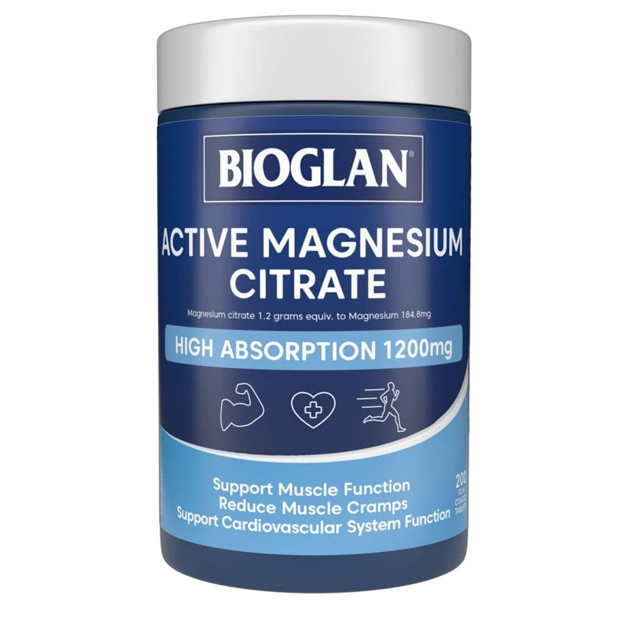 Thumbnail Bioglan Active Magnesium Citrate 200 Tablets