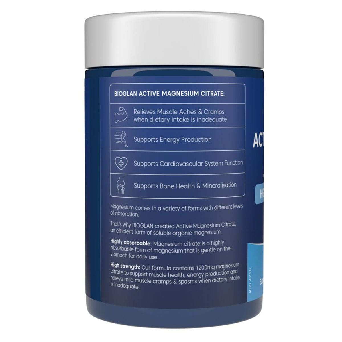 Thumbnail Bioglan Active Magnesium Citrate 200 Tablets