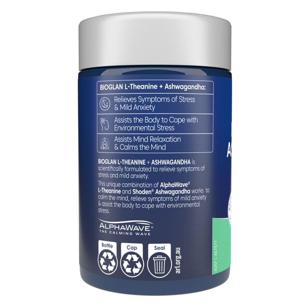Thumbnail Bioglan L-Theanine + Ashwagandha 50 Tablets