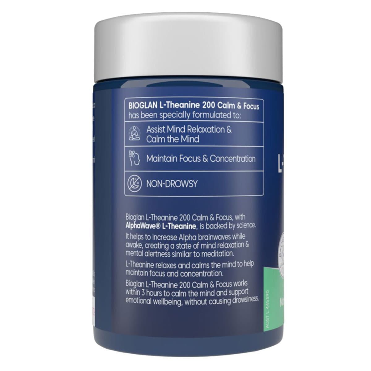 Thumbnail Bioglan L-Theanine Calm & Focus 60 Hard Capsules