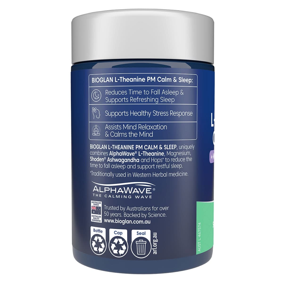 Thumbnail Bioglan L-Theanine PM Calm + Sleep 50 Tablets