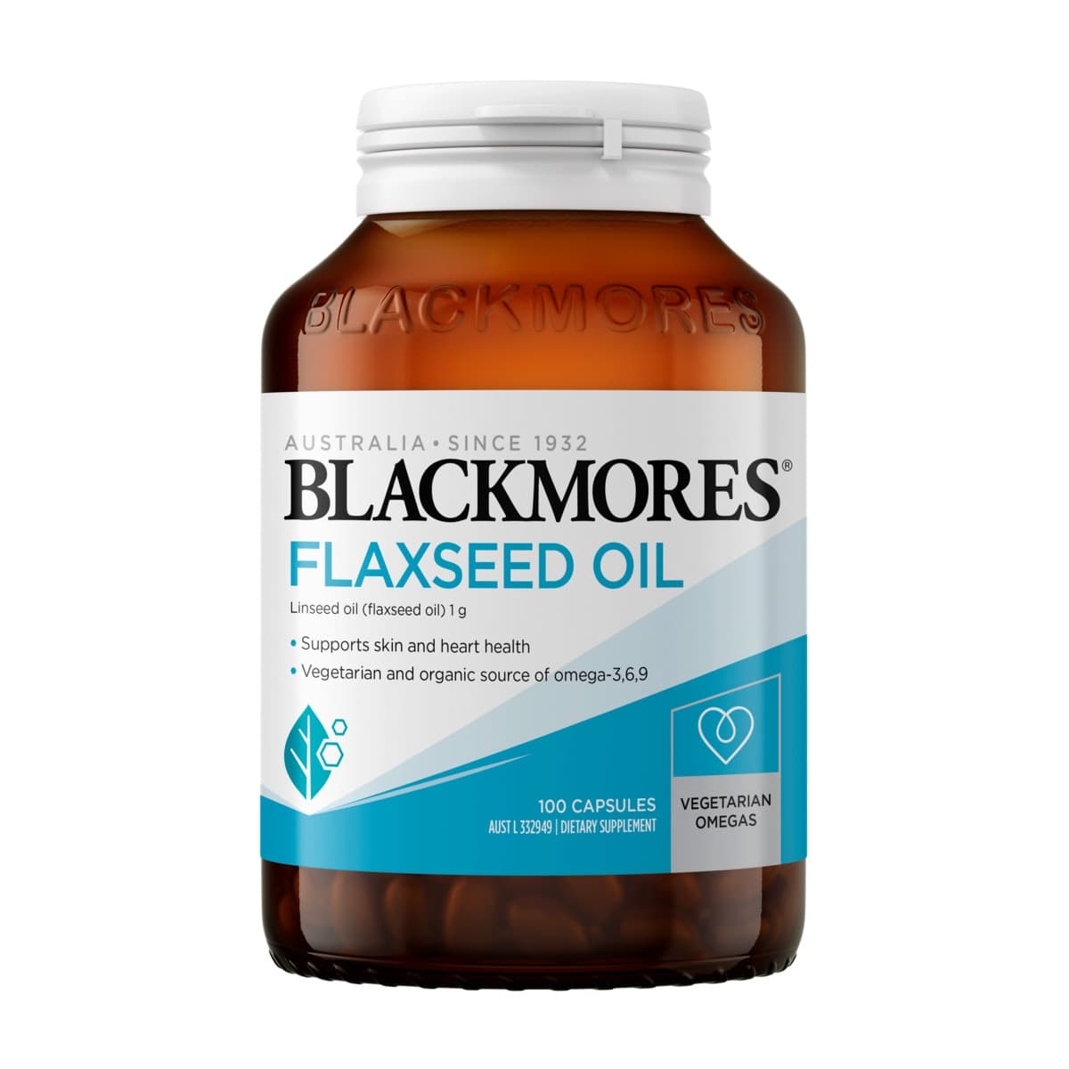 Thumbnail Blackmores Flaxseed Oil 100 Vege Capsules