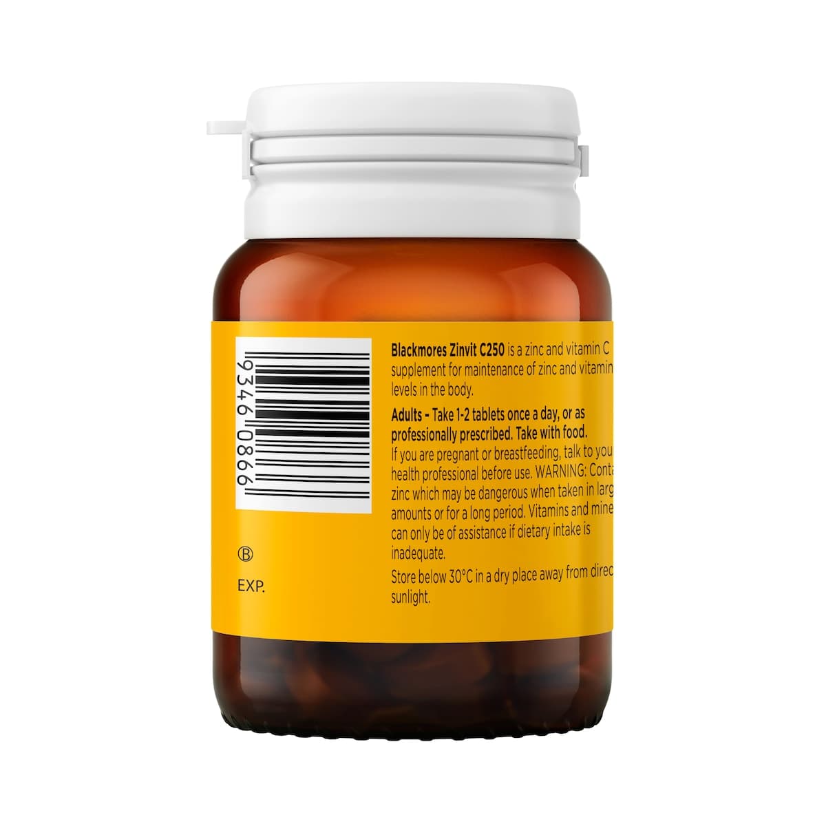 Thumbnail Blackmores ZinvitC250 50 Tablets