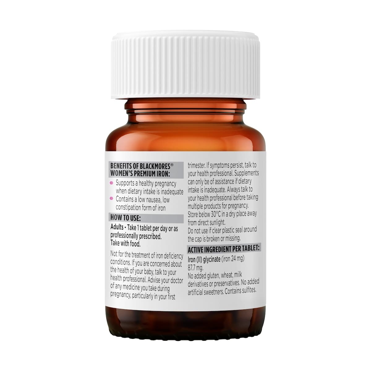 Thumbnail Blackmores Womens Premium Iron 30 Tablets