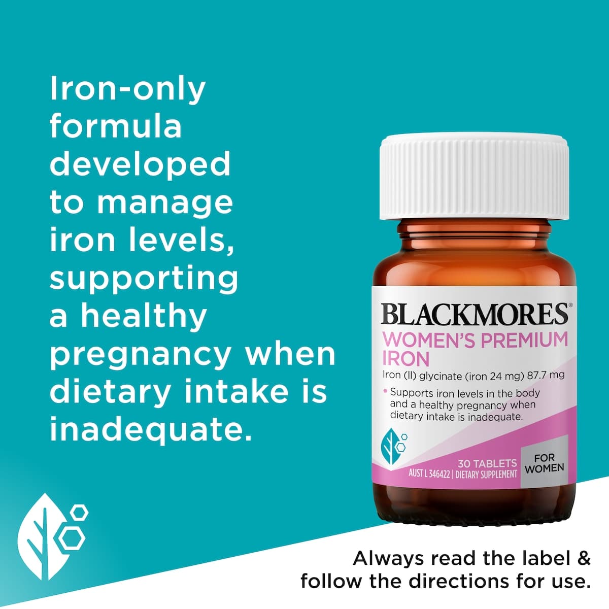 Thumbnail Blackmores Womens Premium Iron 30 Tablets