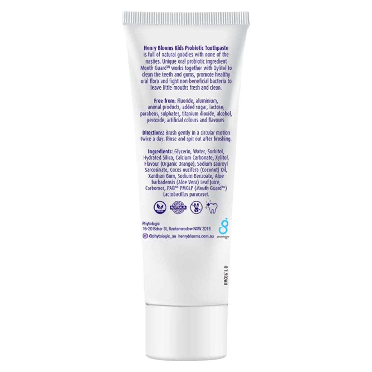 Thumbnail Henry Blooms Kids Probiotic Toothpaste Organic Orange 50g