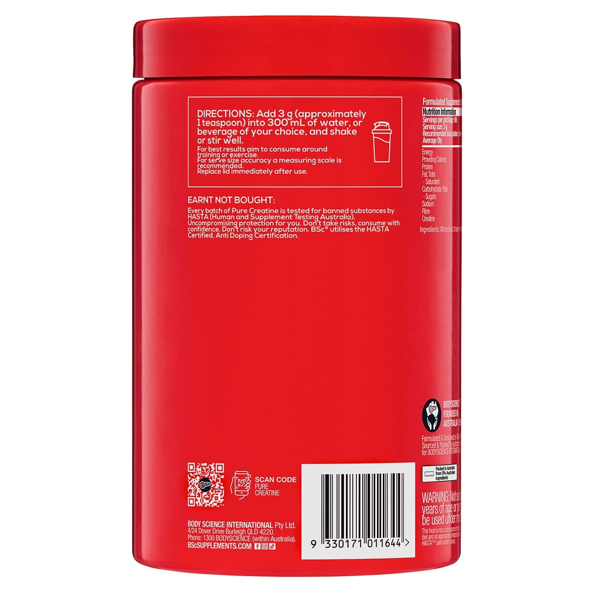 Thumbnail BSc Pure Creatine Monohydrate Powder 500g