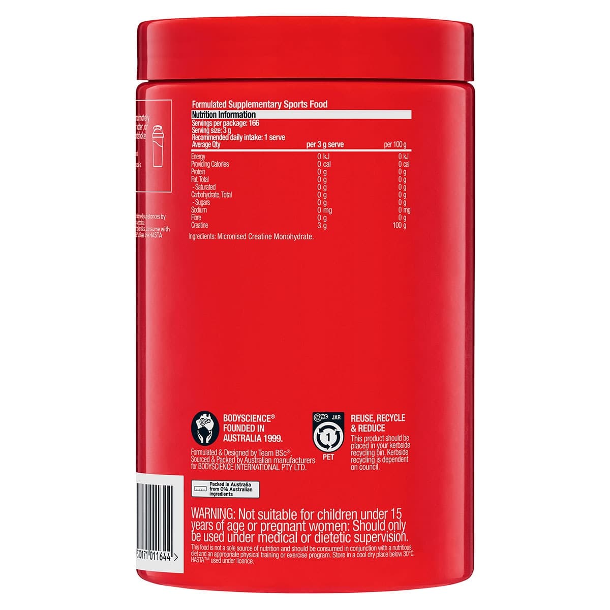 Thumbnail BSc Pure Creatine Monohydrate Powder 500g