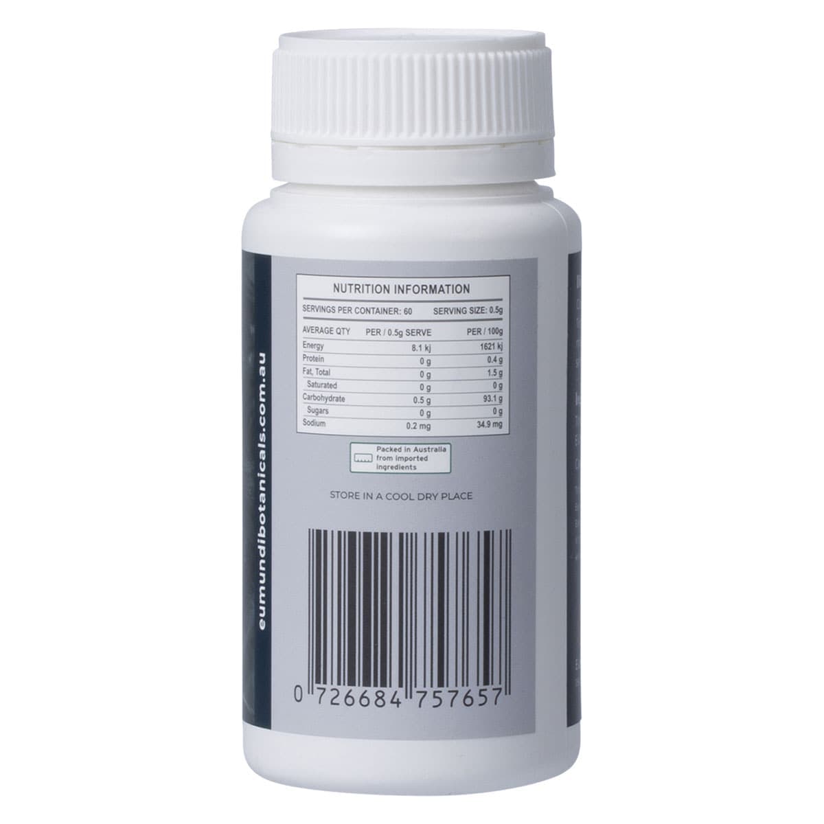 Thumbnail Eumundi Botanicals Tongkat Ali 2% Eurycomanone 60 Capsules