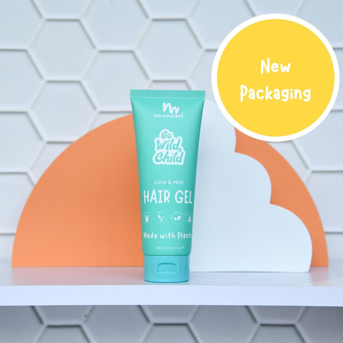 Thumbnail No Nasties Plant Based Kids Hair Gel Zesty Lime & Fresh Mint 125ml