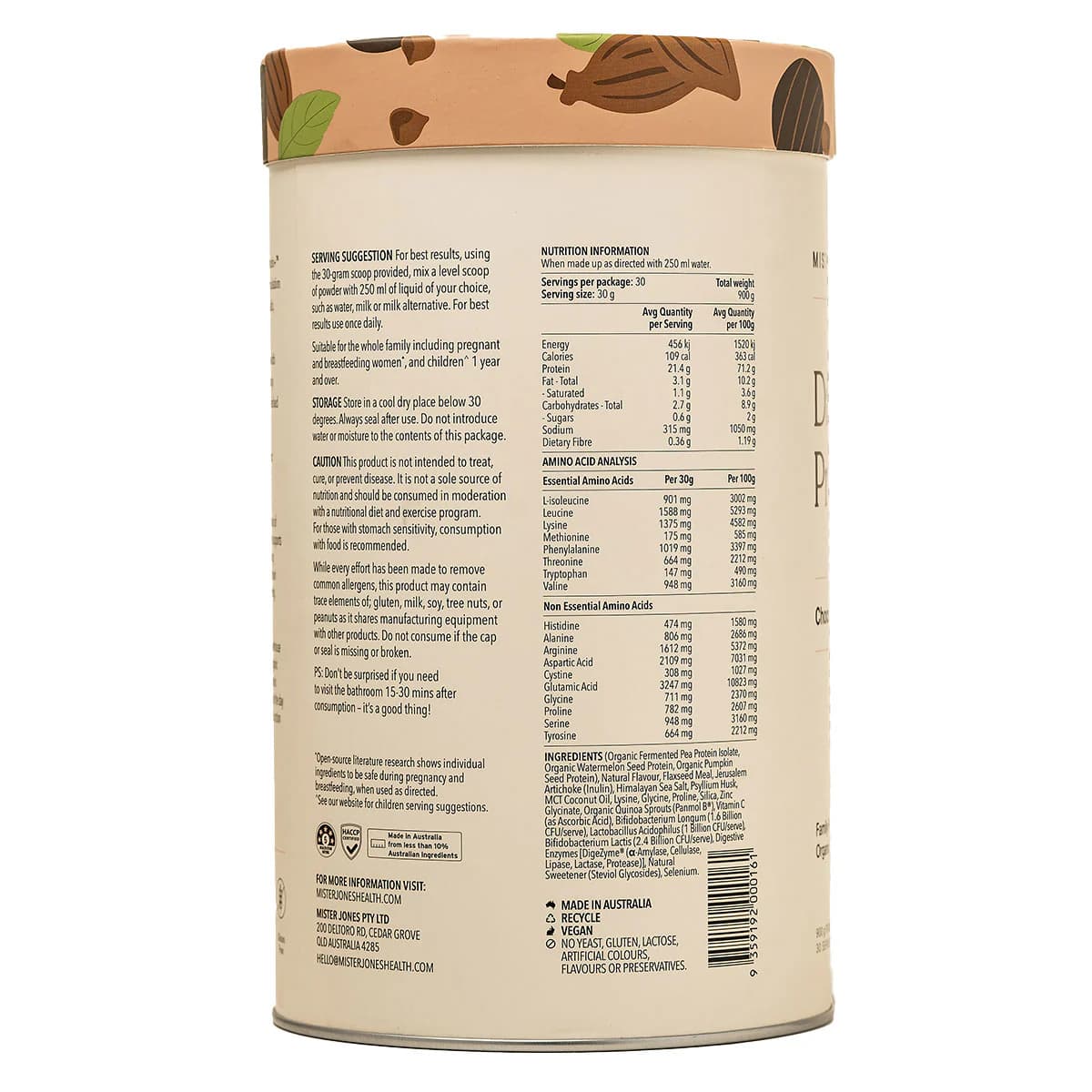 Thumbnail Mister Jones Daily Beauty Protein+ Chocolate 900g