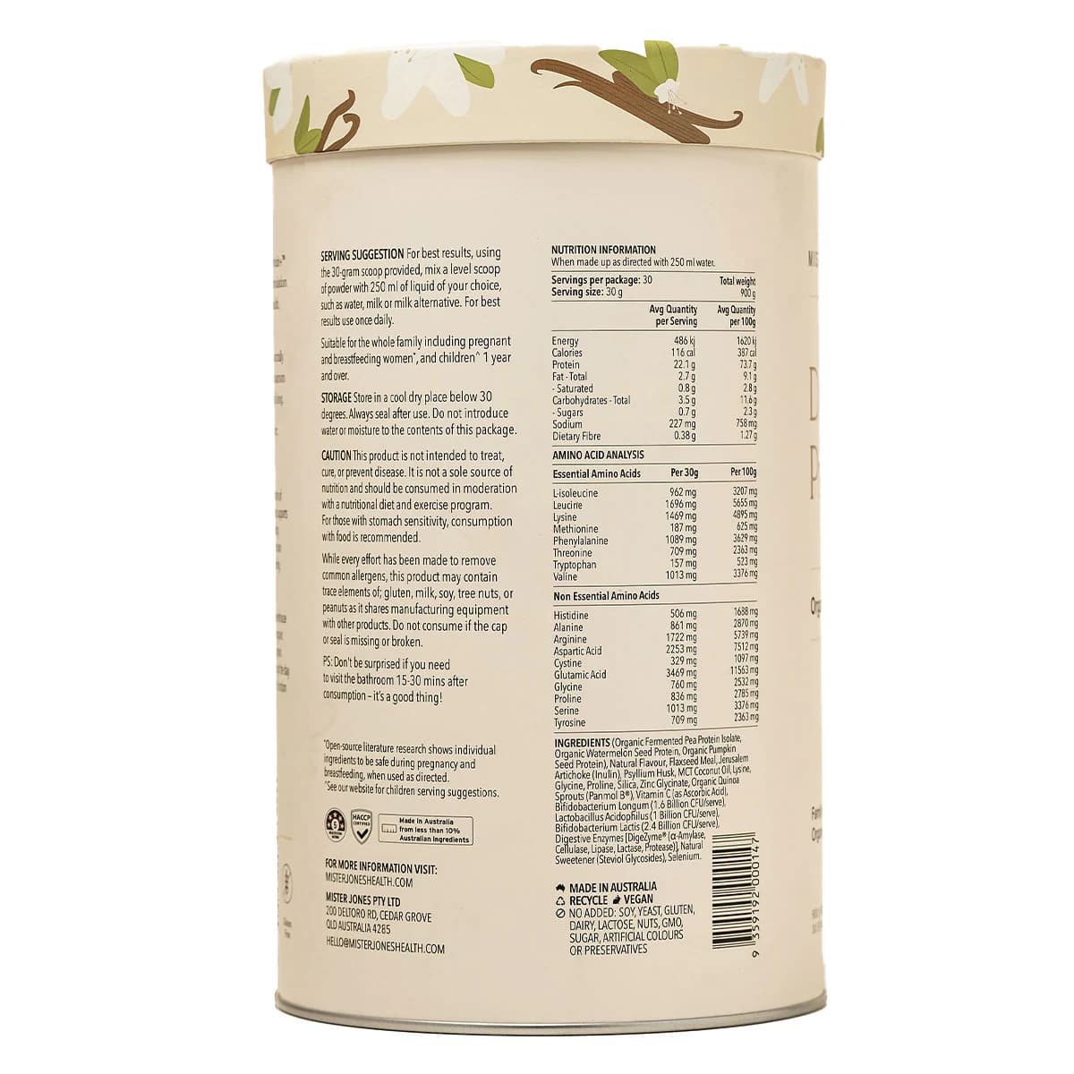 Thumbnail Mister Jones Daily Beauty Protein+ Vanilla 900g