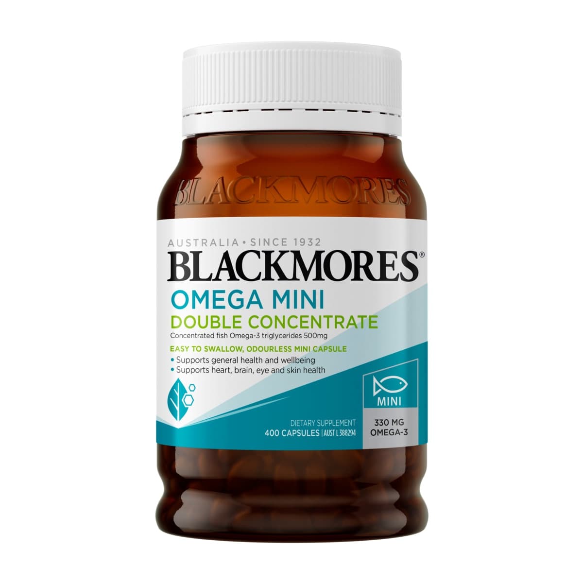Thumbnail Blackmores Omega Mini Double Concentrate 400 Capsules