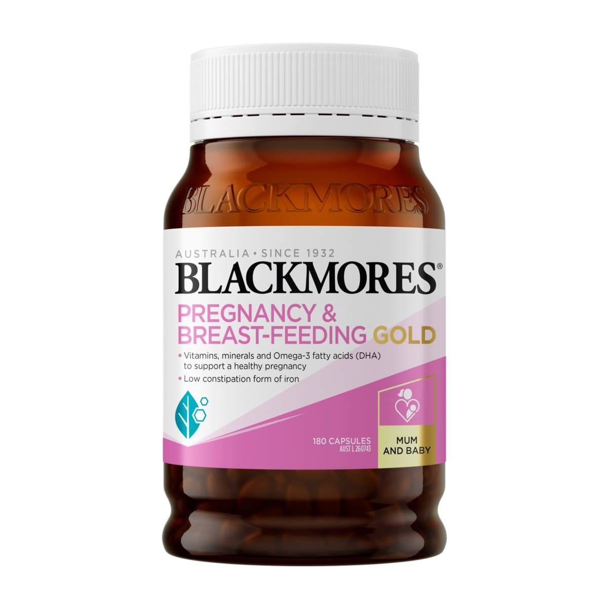 Thumbnail Blackmores Pregnancy & Breastfeeding Gold 180 Capsules