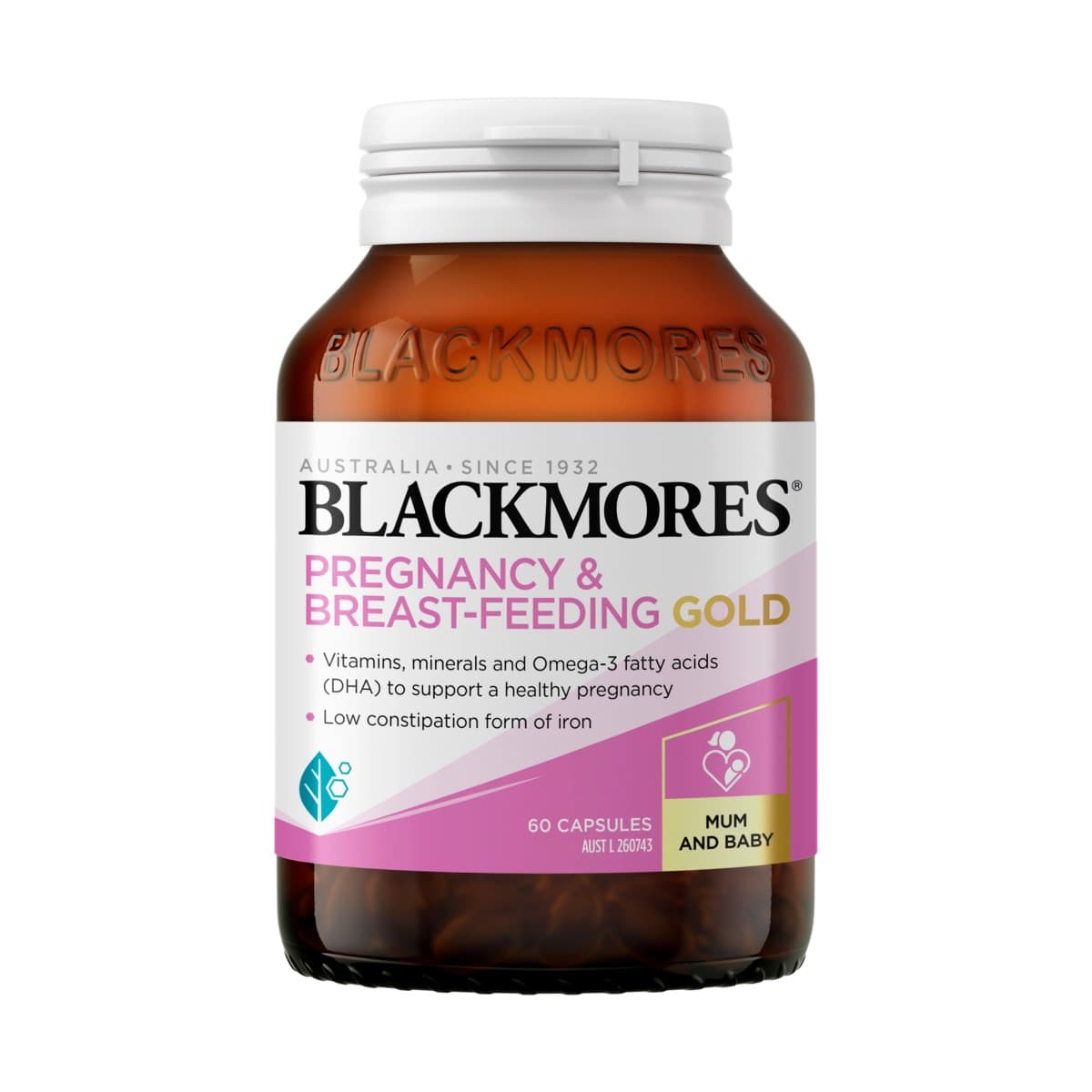 Thumbnail Blackmores Pregnancy & Breastfeeding Gold 60 Capsules