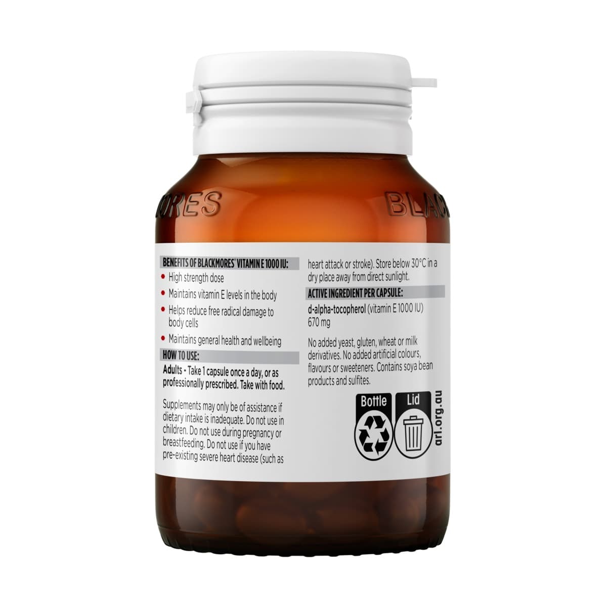 Thumbnail Blackmores Vitamin E 1000IU 30 Capsules
