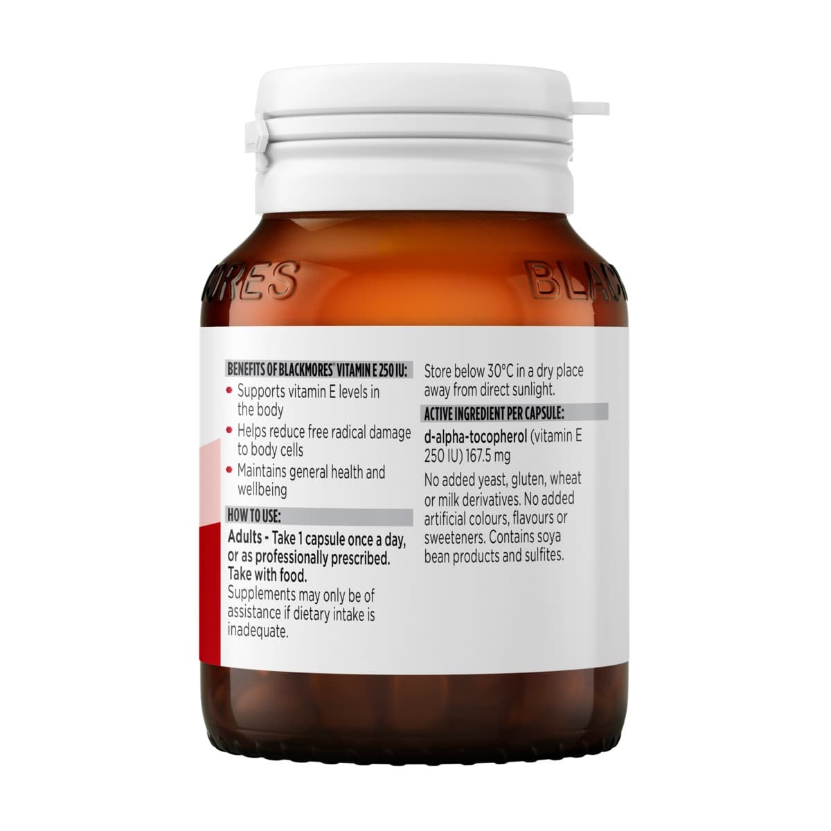 Thumbnail Blackmores Vitamin E 250IU 50 Capsules