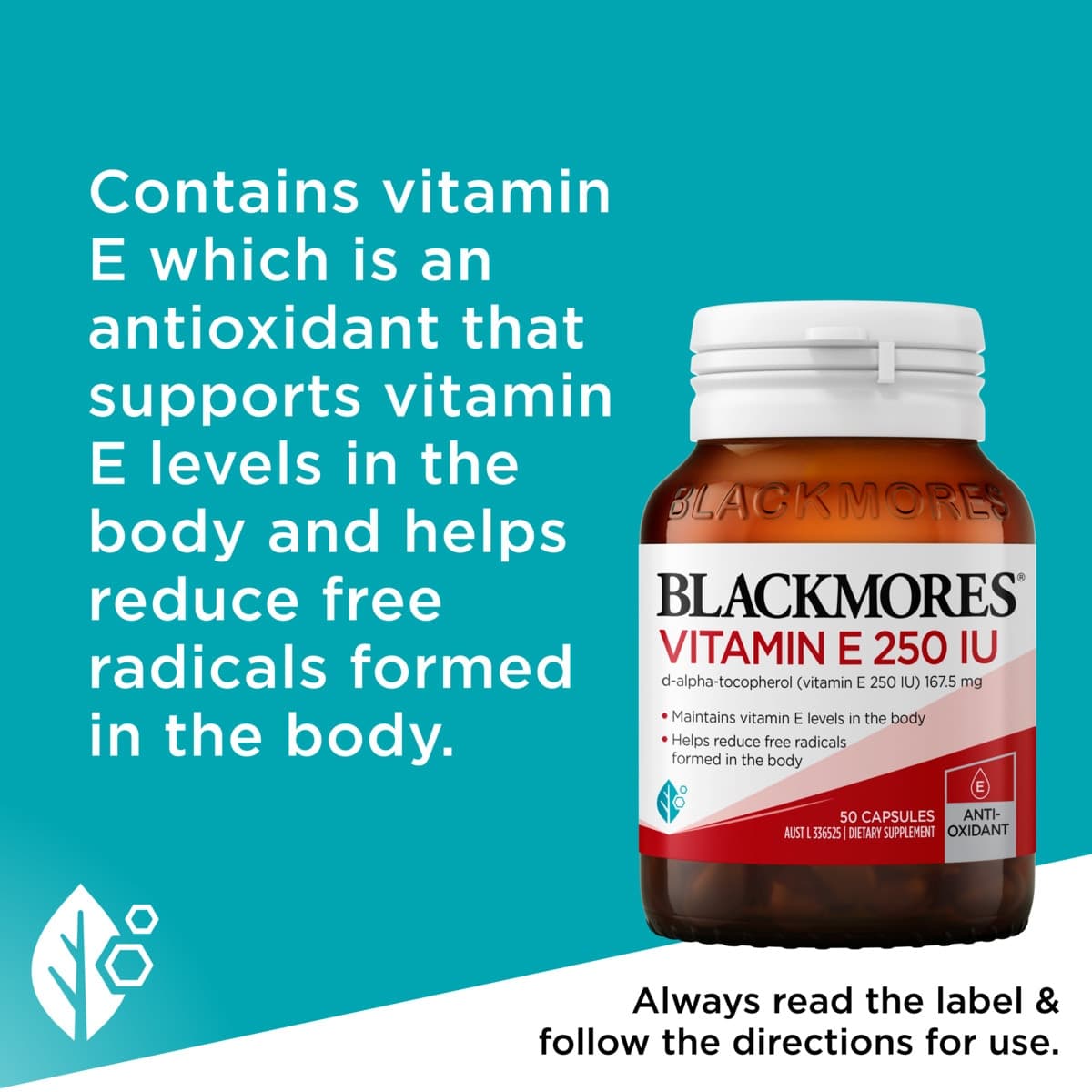 Thumbnail Blackmores Vitamin E 250IU 50 Capsules