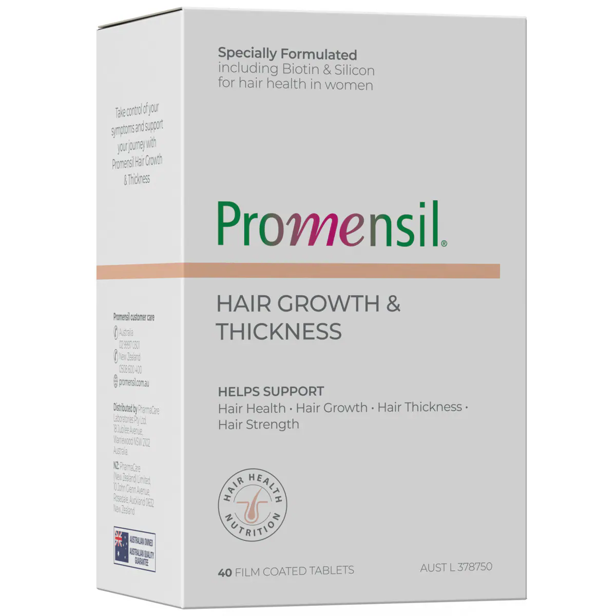 Thumbnail Promensil Menopause Hair Growth & Thickness 40 Tablets