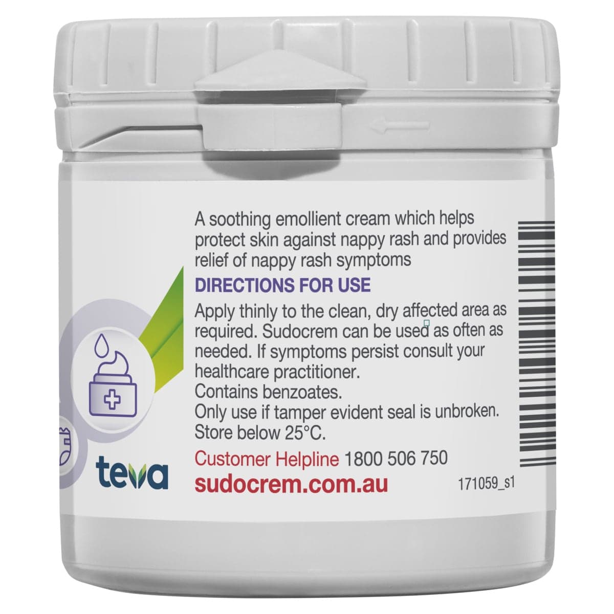 Thumbnail Sudocrem Healing Cream for Nappy Rash 125g