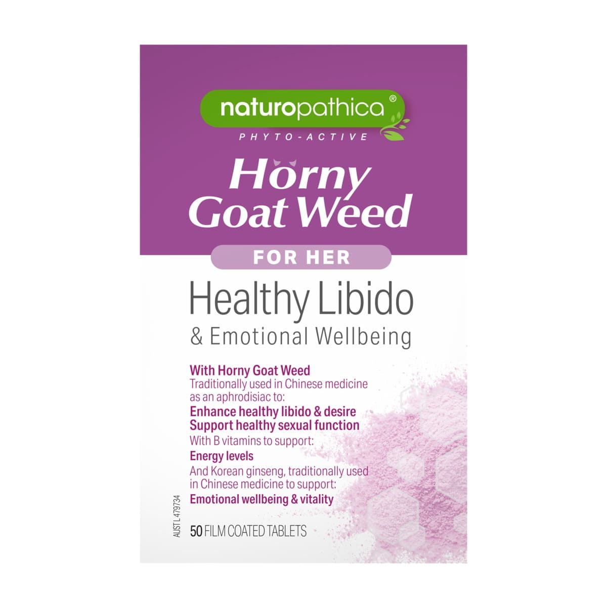 Thumbnail Naturopathica Horny Goat Weed for Her 50 Tablets