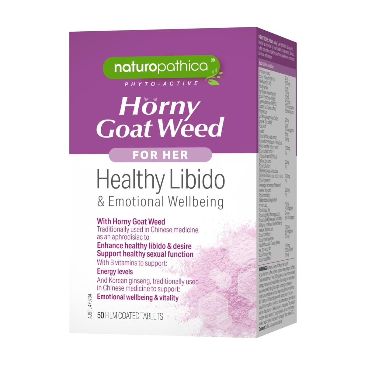 Thumbnail Naturopathica Horny Goat Weed for Her 50 Tablets