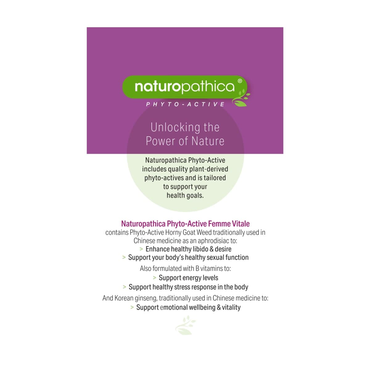 Thumbnail Naturopathica Horny Goat Weed for Her 50 Tablets