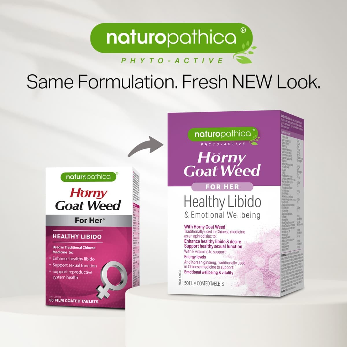 Thumbnail Naturopathica Horny Goat Weed for Her 50 Tablets
